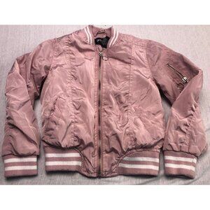 Girls Three Hearts Brand Jacket Sweater Girl Kid Zipper Pockets Pastel Pink